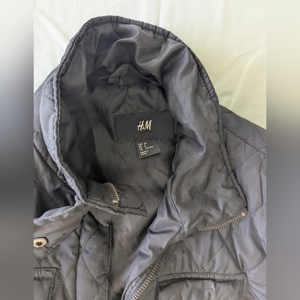 H&M Women's Black Quilted Field Jacket - Picture 3 of 8